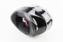 Шлем модуляр, закрытый с откидным подбородком + откидные очки BLD-160 Размер: М (57-58см), ЧЕРНЫЙ глянец BLD