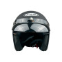 Шлем открытый   (с козырьком, size:L, черный матовый)   FGN