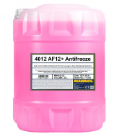 Жидкость охлаждающая (антифриз) 4012 AF12+ красная (-40˚C) 20л MANNOL Германия