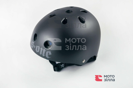 Шлем райдера   (size:M, черный матовый) (США)   S-ONE