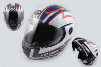 Шлем трансформер   (mod:RACE) (size:L,синий) Ш80   FGN