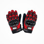 Перчатки с пальцами YM008-2 (размер: L, цвет: черные с красным, защита пальцев)