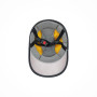 Шлем Кепка Q4 ОРАНЖЕВЫЙ КЛЕТКА (обхват: 62 см)