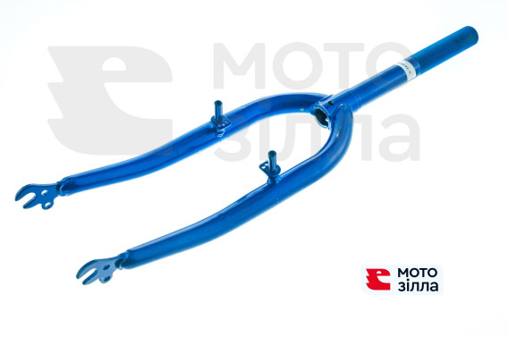 Вилка велосипедная жесткая   (c креплением V-brake, 22)   (синяя)   DS   mod B