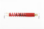 Амортизатор задний GY6/Honda - 310мм*d45мм (втулка 10мм / вилка 8мм), красный