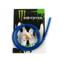 Шланг топливный   Ø4mm, 1 метр   (синий)   MONSTER ENERGY   (XJB)