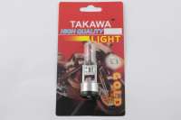 Лампа BA20D (2 уса)   12V 18W/18W   (белая)   (блистер)   TAKAWA   (mod:A)
