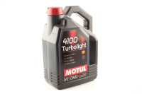 Масло моторное синтетическое автомобильное 4л (10W-40, 4100 Turbolight) MOTUL (#100355)