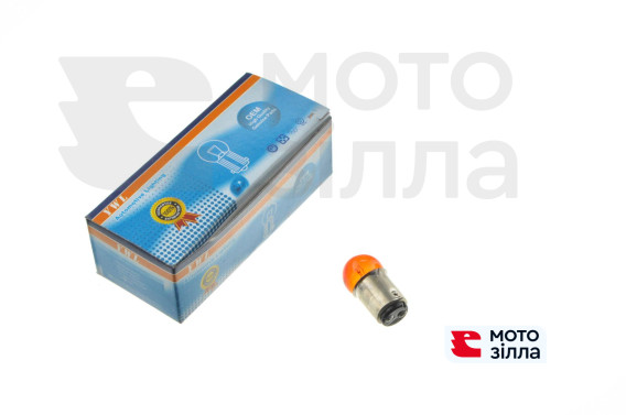 Лампа S25 (двухконтактная)   12V 10W/5W   (стоп, габарит)   (красная)   YWL