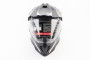 Шлем кроссовый/эндуро/АТV со стеклом BLD-819-7 Размер: L (59-60см), ЧЕРНЫЙ матовый с бело-серым рисунком BLD