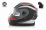 Шлем трансформер  "VLAND"  #160 +очки, L, black/red