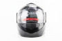 Шлем модуляр, закрытый с откидным подбородком + откидные очки BLD-159 Размер: L (59-60см), ЧЕРНЫЙ глянец BLD