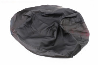 Чехол сидения Honda DIO AF34 (эластичный, прочный материал) черный/коричневый