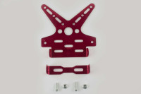 Рамка для крепления номера и поворотников с регулируемым углом наклона    (красная)   XJB