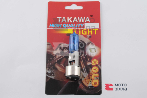 Лампа BA20D (2 уса)   12V 35W/35W   (супер белая)   (блистер)   TAKAWA   (mod:A)