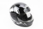 Шлем интеграл, закрытый HF-109 S, ЧЁРНЫЙ с серым рисунком Q224 FXW