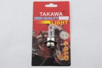 Лампа P15D-25-3 (3 вуса) 12V 35W / 35W (біла) (блістер) TAKAWA (mod: A)