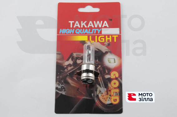 Лампа P15D-25-3 (3 вуса) 12V 35W / 35W (біла) (блістер) TAKAWA (mod: A)