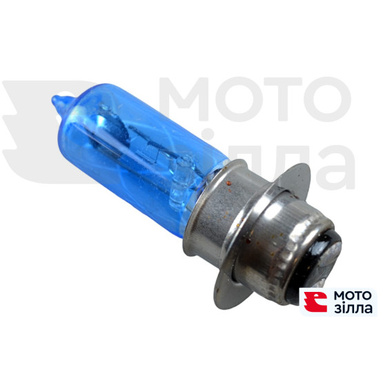 Лампа фари галоген P15D-25-1 (12V35/35W) синя