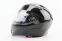 Шлем модуляр, закрытый с откидным подбородком + откидные очки BLD-158 Размер: L (59-60см), ЧЕРНЫЙ глянец BLD