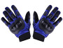 Перчатки мото черные с синим текстилем размер: L MS06