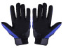 Перчатки мото черные с синим текстилем размер: L MS06