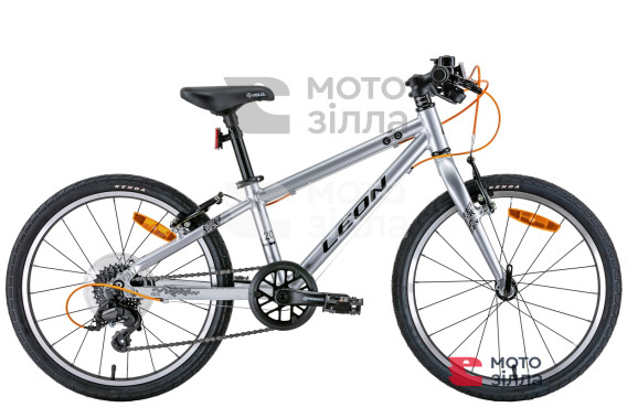 Велосипед 20" Leon GO 7 speed Vbr 2022 (сірий із чорним)