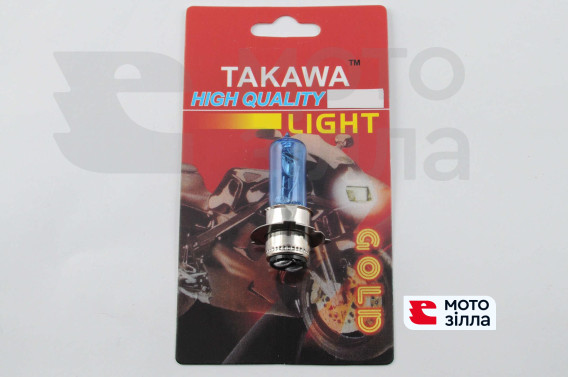 Лампа P15D-25-3 (3 вуса) 12V 35W / 35W (супер біла) (блістер) TAKAWA (mod: A)