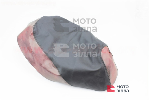 Чехол сидения Honda DIO FIT (эластичный, прочный материал) черный/коричневый