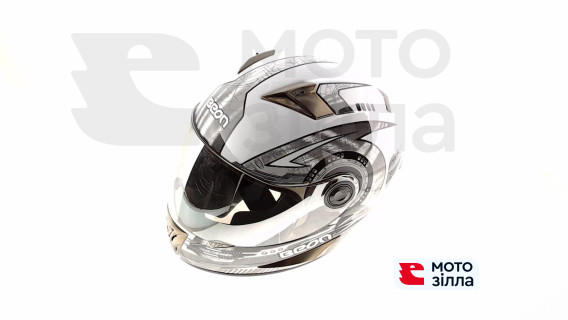 Шлем-интеграл   (mod:B-500) (size:L, черно-серый)   BEON