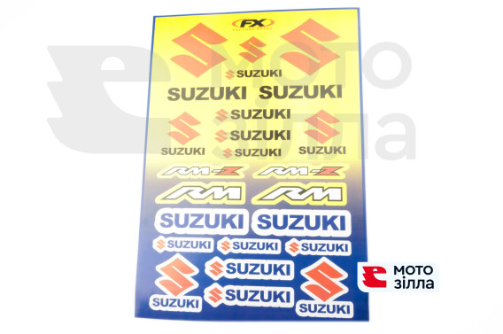 Наклейки (набор)   спонсор   SUZUKI   (39х27см)   (#5987G)