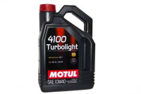 Масло моторное синтетическое автомобильное 5л (10W-40, 4100 TURBOLIGHT) MOTUL (#108645)