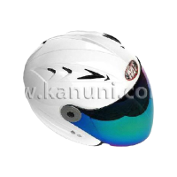 Шлем открытый (белый, тонированное стекло) 210\613