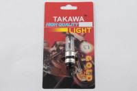 Лампа P15D-25-1 (1 вус) 12V 50W / 50W (біла) (блістер) (B-head) TAKAWA (mod: A)