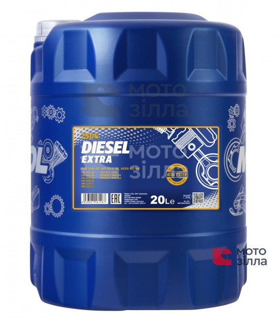 Олива моторна 10W40 7504 DIESEL 4т 20л MANNOL Німеччина