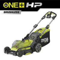 Газонокосарка акумуляторна Ryobi RY18LMX40B-0, ONE+ 18V, 40см, 40л, 25-70мм, безщіткова, мульчування, до 400м.кв, 18.2кг (без АКБ і ЗП)