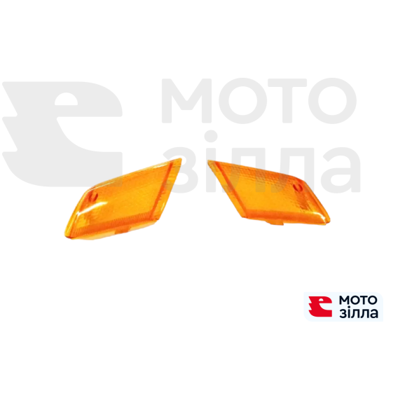 Стекло поворота на Honda TACT AF24 передние желтые (пара)