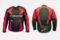 Мотокуртка   ALPINESTARS   (текстиль) (size:L, красная)