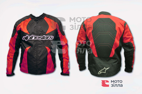 Мотокуртка   ALPINESTARS   (текстиль) (size:L, красная)