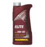 Масло моторное синтетическое 4T, 1л (SAE 5W-40, Elite 5W-40 API SN/CF) MANNOL