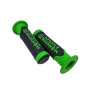 Ручки руля 0001 (пара) Monster Energy (зеленый цвет) для скутеров KANUNI/ VIPER/ FADA/ HONDA/ SUZUKI/ YAMAHA
