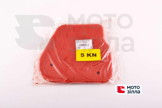 Елемент повітряного фільтра Yamaha JOG 5KN (поролон з просоченням) (червоний) AS