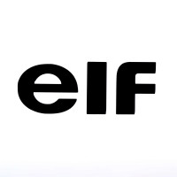 Наклейка логотип ELF (розмір: 16x6см) (#1893) (N-2230)