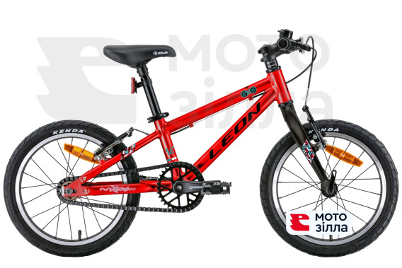 Велосипед 16" Leon GO Vbr 2022 (красный с черным)