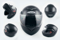 Шлем трансформер   (mod:J) (size:ХL, черный матовый)    FGN