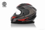 Шлем интеграл  "VLAND"  #M62, L, black/red