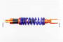 Амортизатор задний GY6 - 350мм*d60мм (втулка 10мм, втулка 10мм, вилка 8мм), (цвет: синий) TUNING, тип 1 NAIDITE