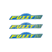 Наклейки в комплекті FUZZY 125 BLUE