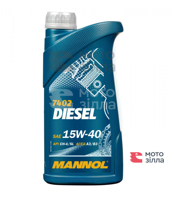 Масло моторное 15W40 7402 4т DIESEL 1л MANNOL Германия