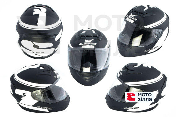Шлем-интеграл   (mod:FF352) (size:XXL, черный)   LS-2